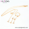 64508 Xuping China wholesale jewellery designs pictures refined triangle shaped jewelry set